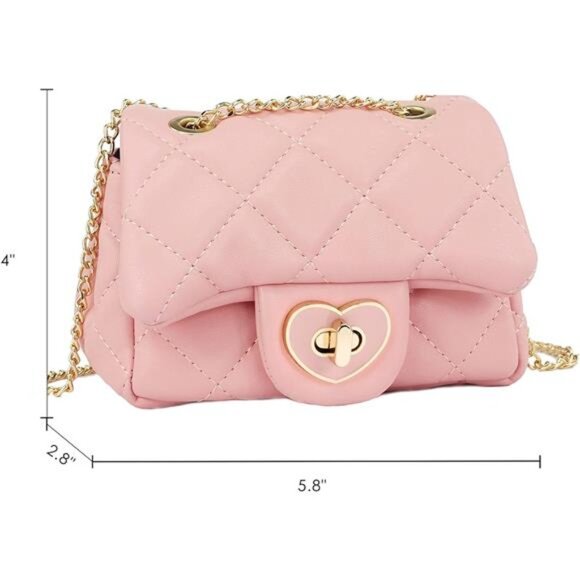 Kids Purse for Girls Toddler Crossbody Bag Small Shoulder Bag Birthday Gift - Picture 4 of 7